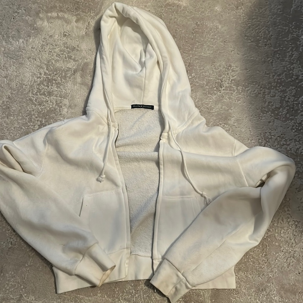 Brandy Melville cropped zip up